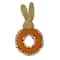 24" Bunny Head Topped Floral Wreath